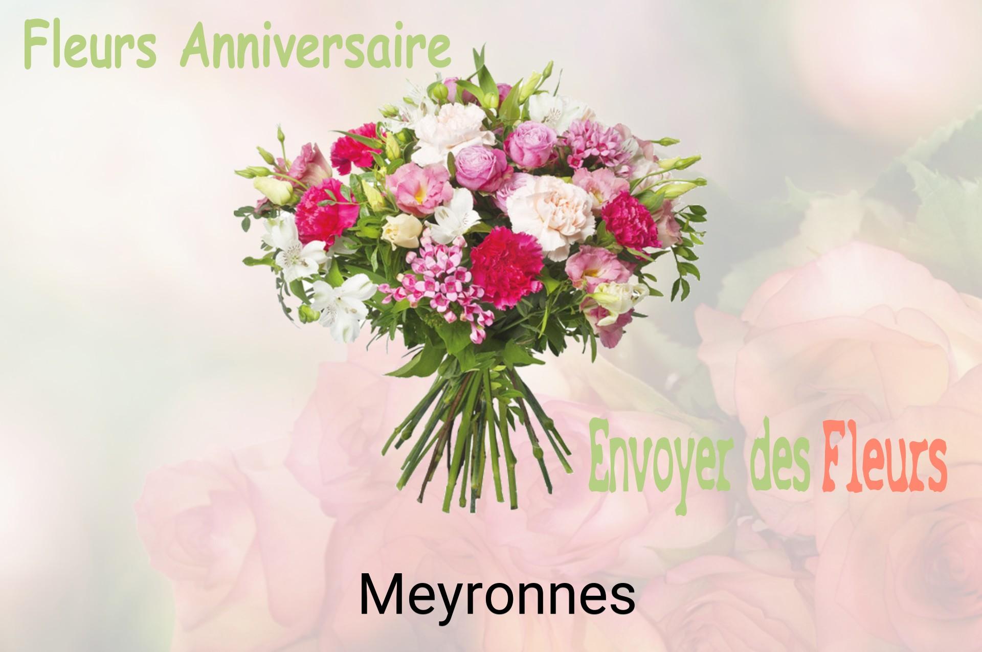 Bouquet de fleurs d’anniversaire livré à Meyronnes